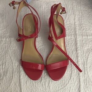 Michael Kors Vibrant Pink Strappy Sandals